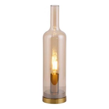 JUST LIGHT. 14006-27 - Galda lampa BOTTLE 1xE14/25W/230V bēša/dūmaina