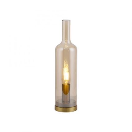 JUST LIGHT. 14006-27 - Galda lampa BOTTLE 1xE14/25W/230V bēša/dūmaina