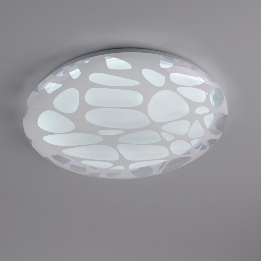 JUST LIGHT. 14009-16 - LED regulējams griestu gaismeklis ART PLAFO LED/20W/230V 2700-6500K Ø 38 cm balts + tālvadības pults