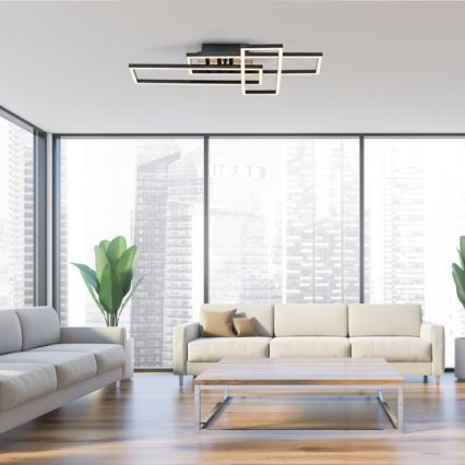 JUST LIGHT. 14051-79 - LED griestu gaismeklis AKUSTIKA LED/20,5W/230V ozols/melns