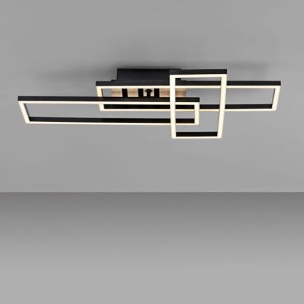 JUST LIGHT. 14051-79 - LED griestu gaismeklis AKUSTIKA LED/20,5W/230V ozols/melns