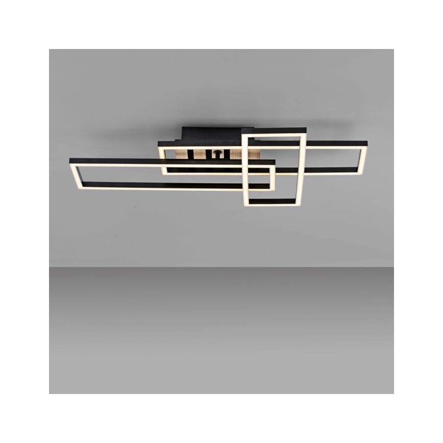 JUST LIGHT. 14051-79 - LED griestu gaismeklis AKUSTIKA LED/20,5W/230V ozols/melns