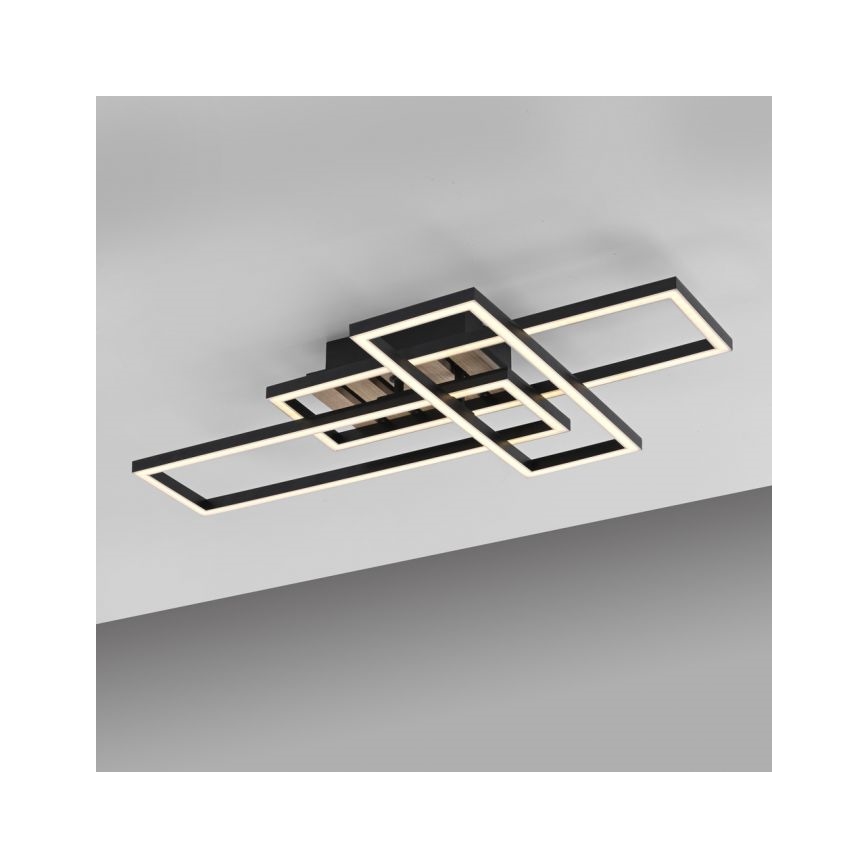 JUST LIGHT. 14051-79 - LED griestu gaismeklis AKUSTIKA LED/20,5W/230V ozols/melns