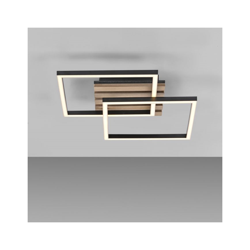 JUST LIGHT. 14053-79 - LED griestu gaismeklis AKUSTIKA LED/15W/230V ozols/melna