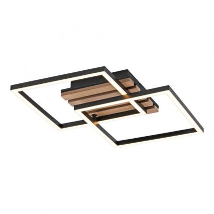JUST LIGHT. 14053-79 - LED griestu gaismeklis AKUSTIKA LED/15W/230V ozols/melna