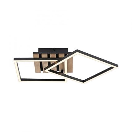 JUST LIGHT. 14053-79 - LED griestu gaismeklis AKUSTIKA LED/15W/230V ozols/melna