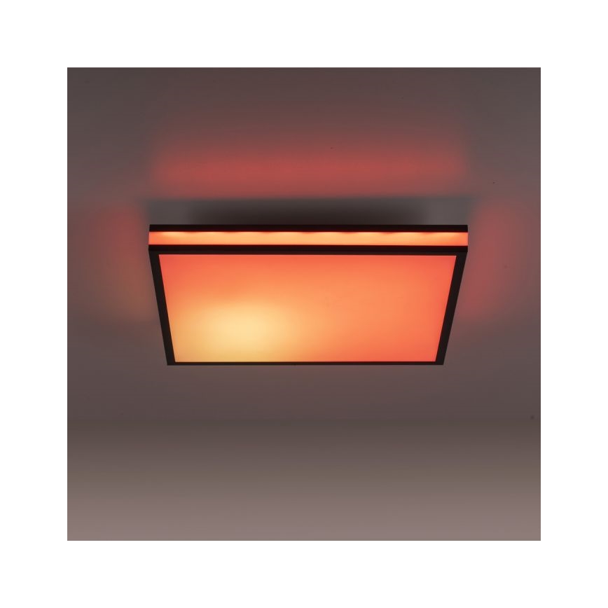 JUST LIGHT. 14110-18 - LED RGBW Aptumšojama griestu lampa MARIO BLACK LED/19,5W/230V 2700-5000K + tālvadības pults