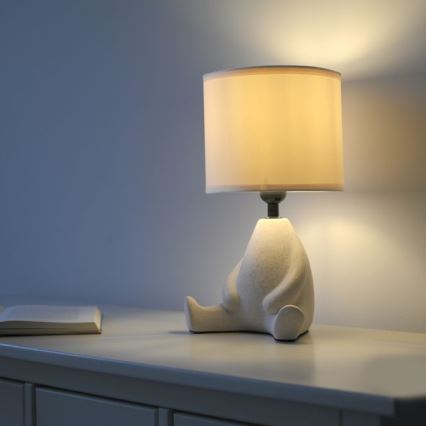 JUST LIGHT. 14190-39 - Galda lampa TED 1xE27/25W/230V bēša