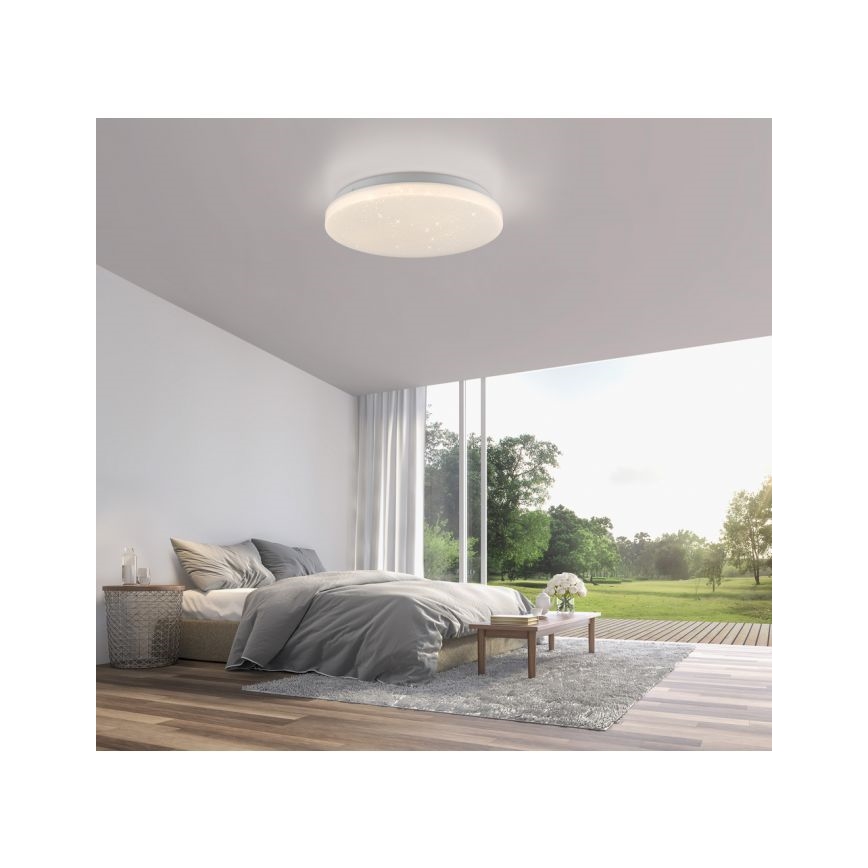 JUST LIGHT. 14275-16 - LED Griestu lampa URANUS LED/10W/230V d. 26 cm balta