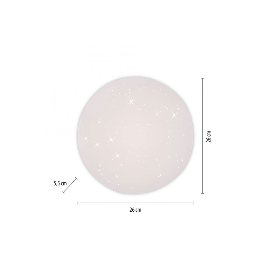 JUST LIGHT. 14275-16 - LED Griestu lampa URANUS LED/10W/230V d. 26 cm balta