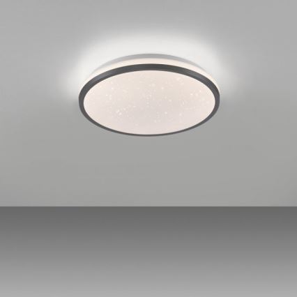 JUST LIGHT. 14293-18 - LED Aptumšojama griestu lampa KYLE LED/10W/230V d. 28 cm melna