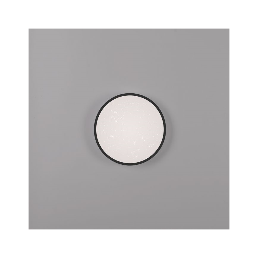 JUST LIGHT. 14293-18 - LED Aptumšojama griestu lampa KYLE LED/10W/230V d. 28 cm melna