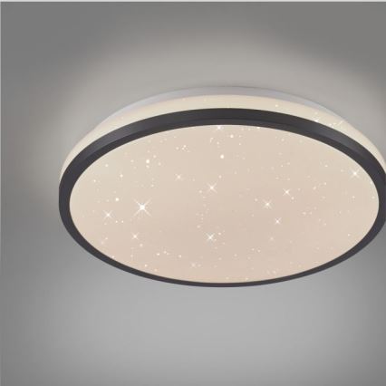 JUST LIGHT. 14293-18 - LED Aptumšojama griestu lampa KYLE LED/10W/230V d. 28 cm melna