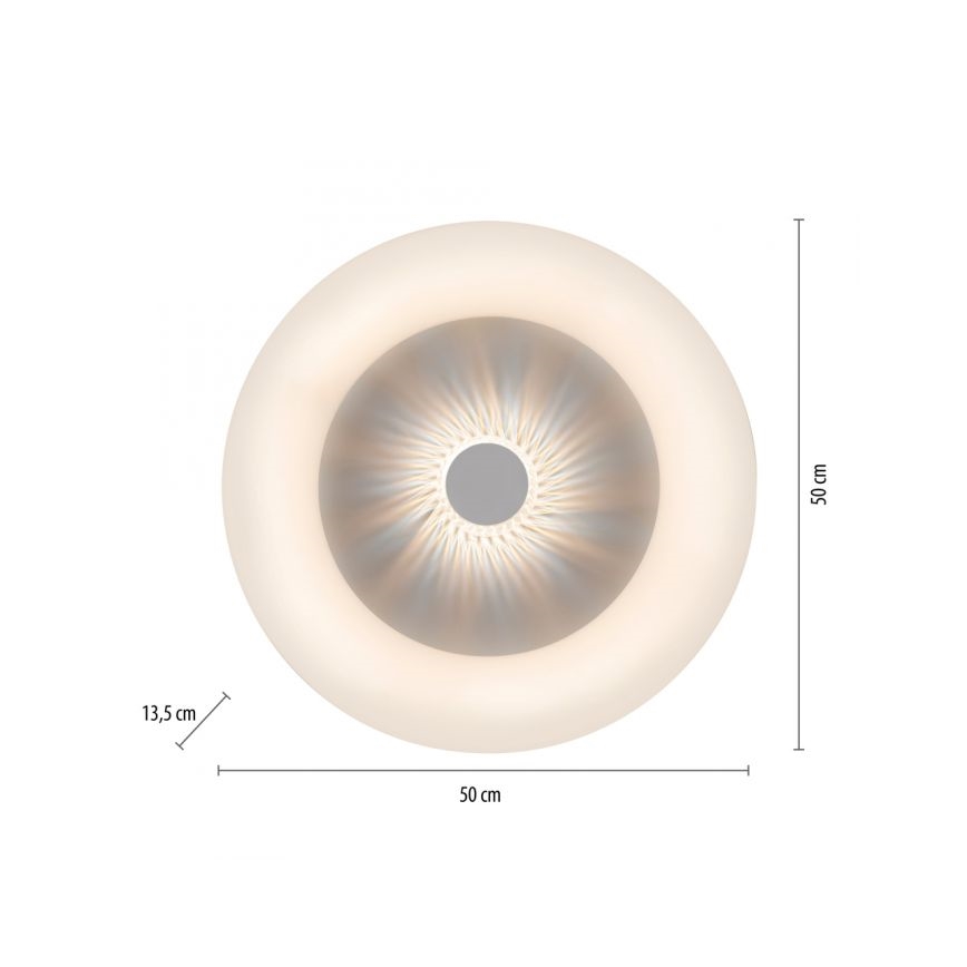 JUST LIGHT. 14383-16 - LED Aptumšojama griestu lampa VERTIGO LED/26W/230V 2700-5000K balta + tālvadības pults