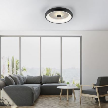 JUST LIGHT. 14384-18 - LED Aptumšojama griestu lampa VERTIGO LED/29W/230V 2700-5000K melna + tālvadības pults