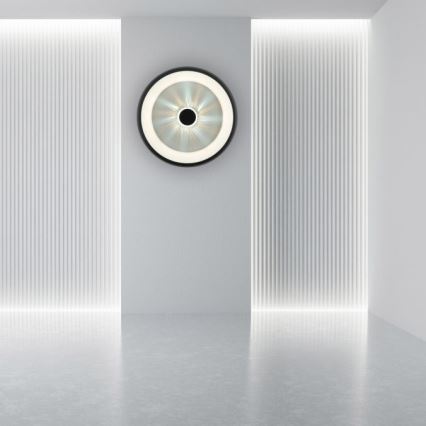 JUST LIGHT. 14384-18 - LED Aptumšojama griestu lampa VERTIGO LED/29W/230V 2700-5000K melna + tālvadības pults