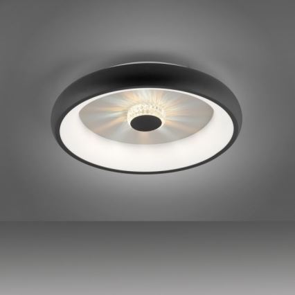 JUST LIGHT. 14384-18 - LED Aptumšojama griestu lampa VERTIGO LED/29W/230V 2700-5000K melna + tālvadības pults