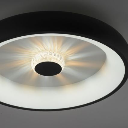 JUST LIGHT. 14384-18 - LED Aptumšojama griestu lampa VERTIGO LED/29W/230V 2700-5000K melna + tālvadības pults