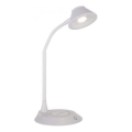 JUST LIGHT. 14414-16 - LED dimmējama elastīga skārienjutīga galda lampa ar bezvadu uzlādi PUCKI LED/4,5W/230V balta