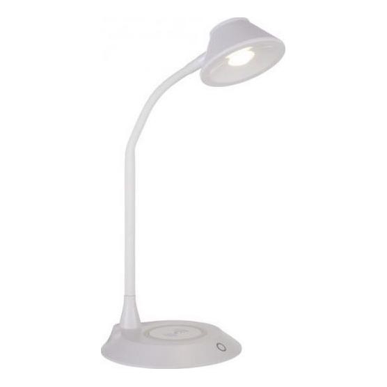 JUST LIGHT. 14414-16 - LED dimmējama elastīga skārienjutīga galda lampa ar bezvadu uzlādi PUCKI LED/4,5W/230V balta