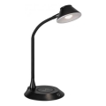 JUST LIGHT. 14414-18 - LED Reglējama fleksibla pieskāriena galda lampa ar bezvadu uzlādi PUCKI LED/4,5W/230V melnā