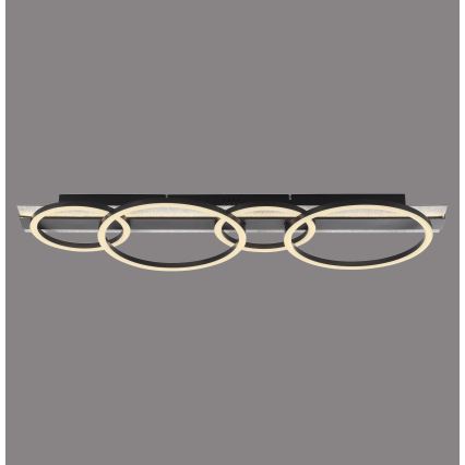 JUST LIGHT. 14426-21 - LED griestu gaismeklis CICHIO LED/37W/230V + LED/9,5W 30x86 cm melns