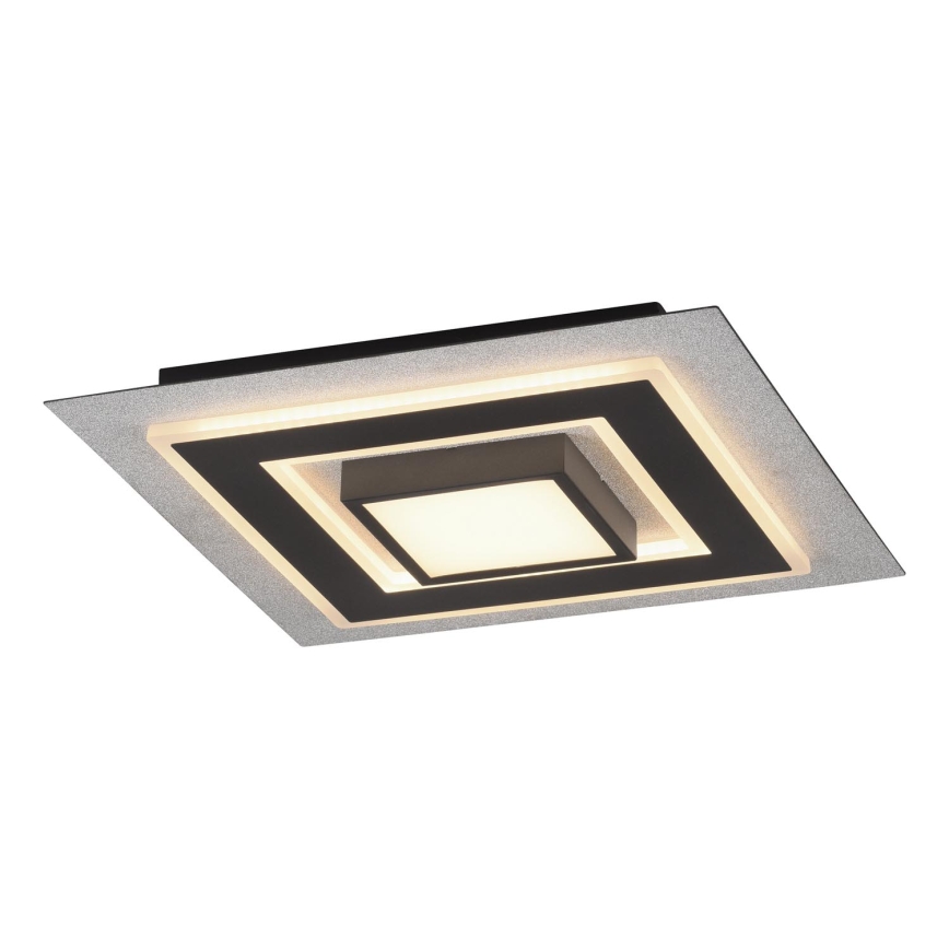 JUST LIGHT. 14439-21 - LED griestu gaismeklis CICHIO LED/18,5W/230V + LED/9W 40x40 cm melns