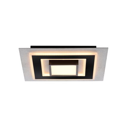 JUST LIGHT. 14439-21 - LED griestu gaismeklis CICHIO LED/18,5W/230V + LED/9W 40x40 cm melns