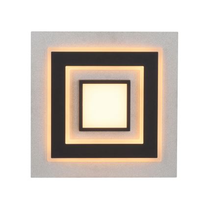 JUST LIGHT. 14439-21 - LED griestu gaismeklis CICHIO LED/18,5W/230V + LED/9W 40x40 cm melns