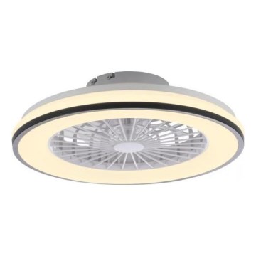 JUST LIGHT. 14447-18 - LED RGBW Regulējams griestu ventilators ar gaismu LENO LED/44W/230V 3000-6500K diametrs 48,6 cm balts + tālvadība