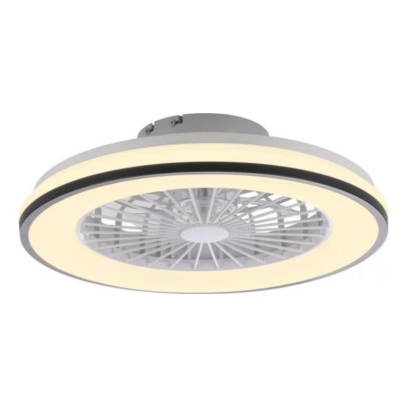 JUST LIGHT. 14447-18 - LED RGBW Regulējams griestu ventilators ar gaismu LENO LED/44W/230V 3000-6500K diametrs 48,6 cm balts + tālvadība