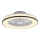JUST LIGHT. 14447-18 - LED RGBW Regulējams griestu ventilators ar gaismu LENO LED/44W/230V 3000-6500K diametrs 48,6 cm balts + tālvadība