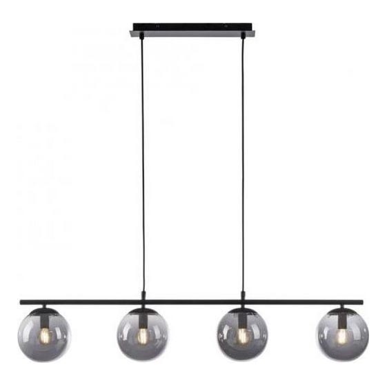 JUST LIGHT. 14604-18 - Lustra ar auklu WIDOW 4xE14/25W/230V melna
