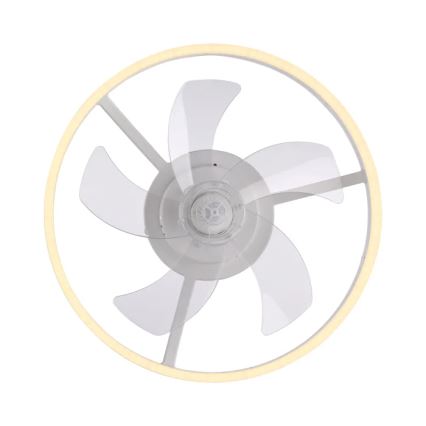JUST LIGHT. 14624-16 - LED dimējams griestu ventilators ar iebūvētu apgaismojumu RITA LED/22W/230V 3000-6000K Ø 50 cm balts + tālvadība