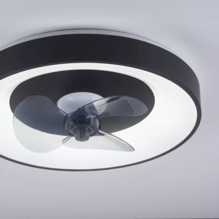 JUST LIGHT. 14644-18 - LED Aptumšojama griestu lampa ar ventilatoru VENIKA LED/36W/230V d. 48,6 cm 2700-5000K + tālvadības pults