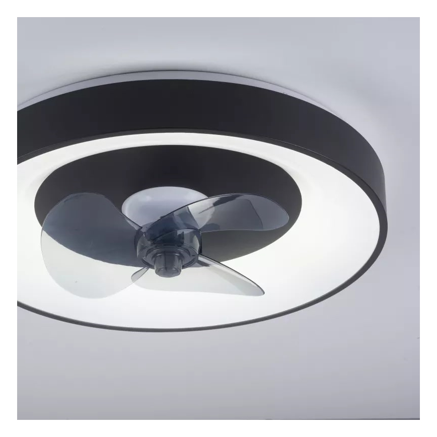 JUST LIGHT. 14644-18 - LED Aptumšojama griestu lampa ar ventilatoru VENIKA LED/36W/230V d. 48,6 cm 2700-5000K + tālvadības pults