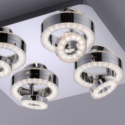 JUST LIGHT. 14662-17 - LED RGBW Aptumšojams starmetis TIM LOLASMART 4xLED/5,9/230V 2700-5000K + tālvadības pults