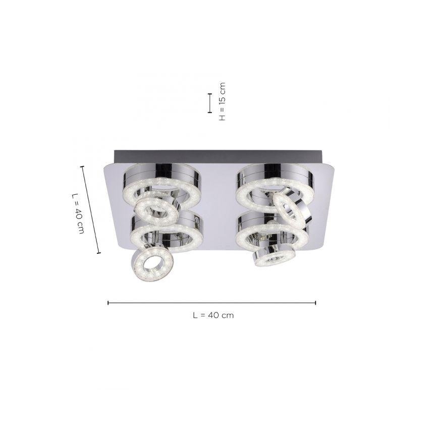 JUST LIGHT. 14662-17 - LED RGBW Aptumšojams starmetis TIM LOLASMART 4xLED/5,9/230V 2700-5000K + tālvadības pults