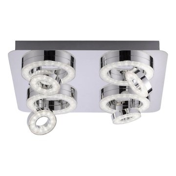JUST LIGHT. 14662-17 - LED RGBW Aptumšojams starmetis TIM LOLASMART 4xLED/5,9/230V 2700-5000K + tālvadības pults