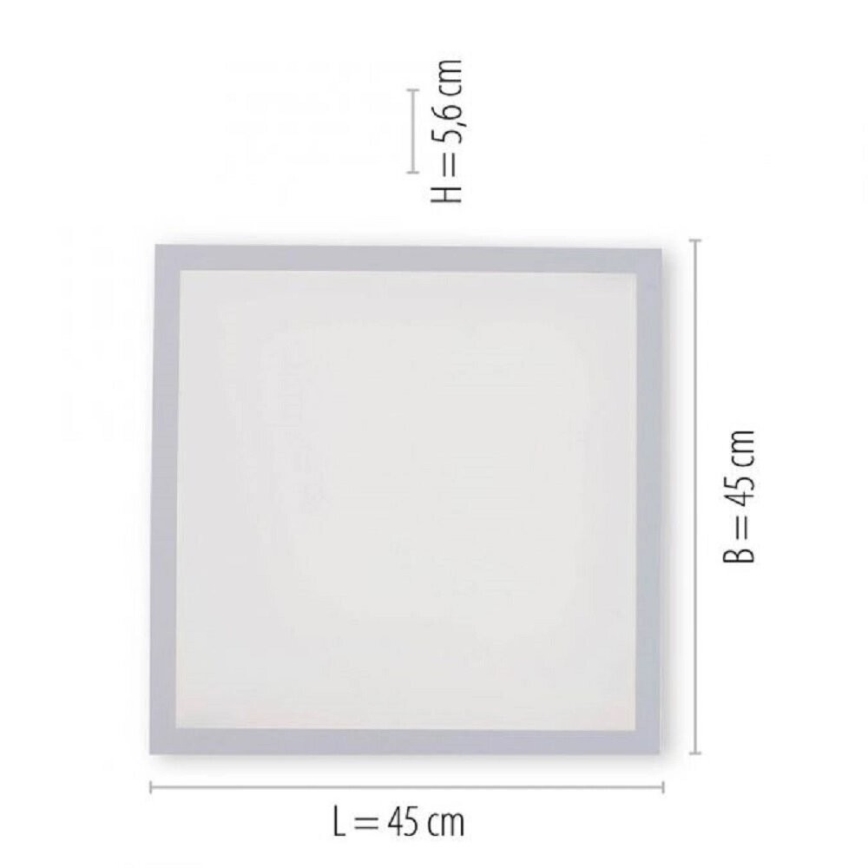 JUST LIGHT. 14681-16 - LED RGB Aptumšojams virsapmetuma panelis LOLA FLAT LED/28W/230V 2700-5000K + tālvadības pults