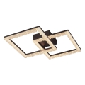 JUST LIGHT. 14732-18 - LED griestu gaismeklis GLITRA LED/17,5W/230V 37,6x37,6 cm melns