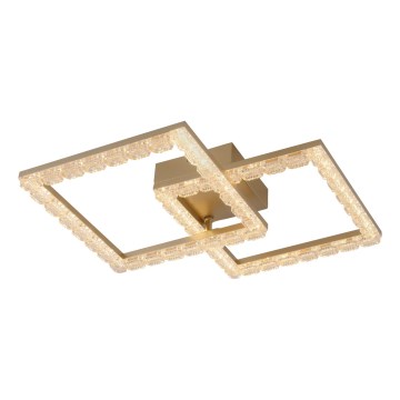 JUST LIGHT. 14732-60 - LED griestu gaismeklis GLITRA LED/17,5W/230V 37,6x37,6 cm zelta
