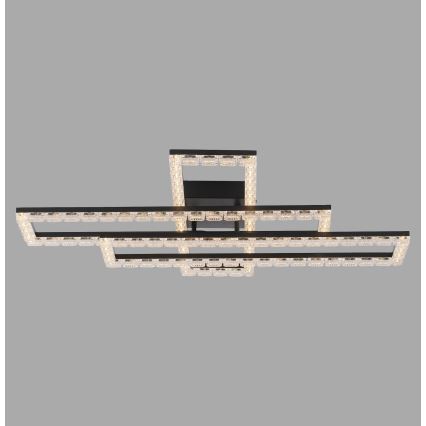 JUST LIGHT. 14733-18 - LED griestu lampa GLITRA LED/35W/230V 57x72 cm melna