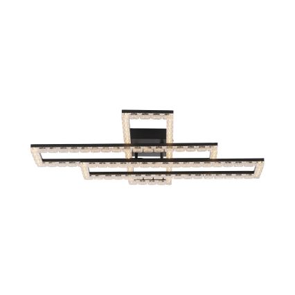 JUST LIGHT. 14733-18 - LED griestu lampa GLITRA LED/35W/230V 57x72 cm melna