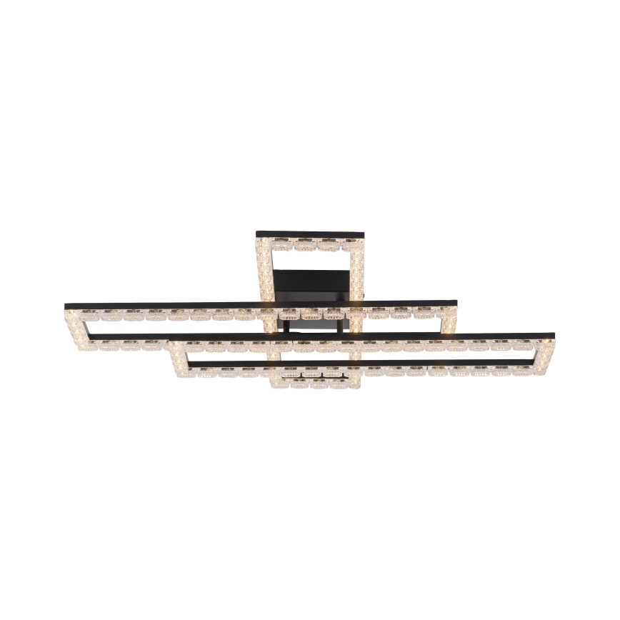JUST LIGHT. 14733-18 - LED griestu lampa GLITRA LED/35W/230V 57x72 cm melna