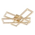 JUST LIGHT. 14733-60 - LED griestu gaismeklis GLITRA LED/35W/230V 57,25x72,05 cm zelta krāsā