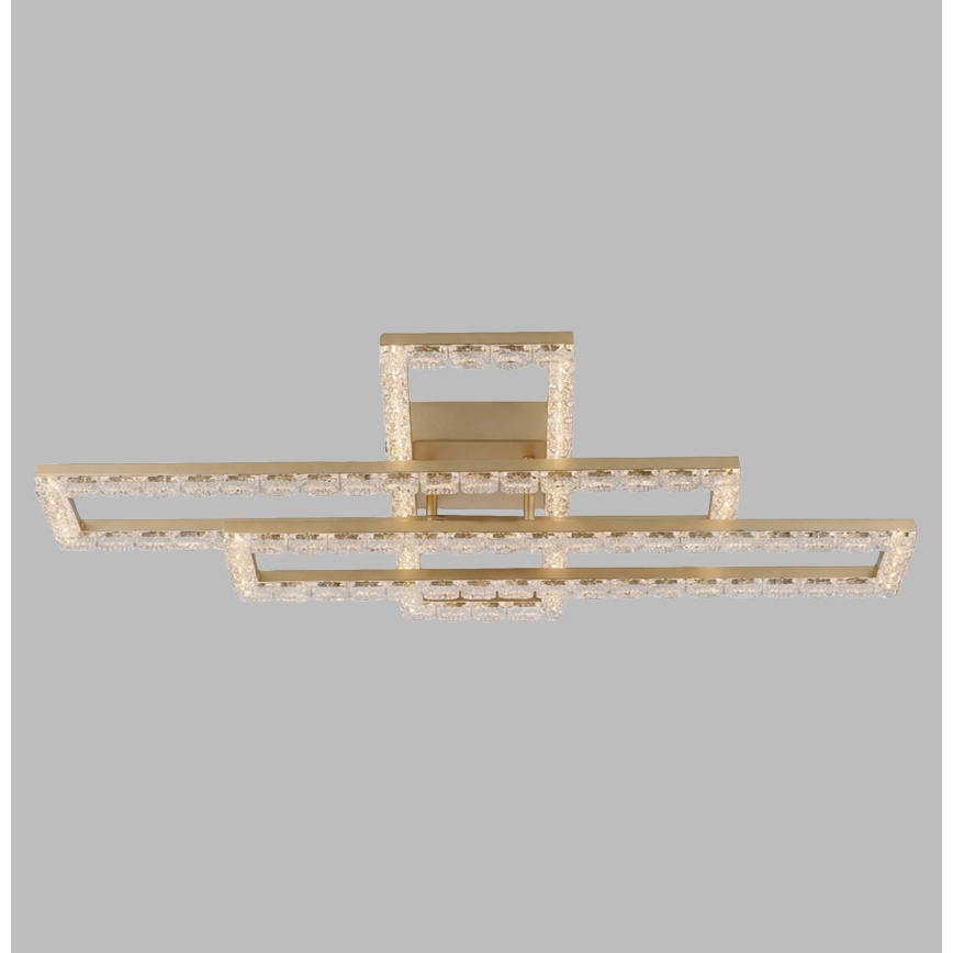 JUST LIGHT. 14733-60 - LED griestu gaismeklis GLITRA LED/35W/230V 57,25x72,05 cm zelta krāsā