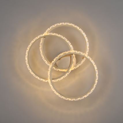 JUST LIGHT. 14734-60 - LED griestu gaismeklis GLITRA LED/37W/230V Ø 50 cm zeltains