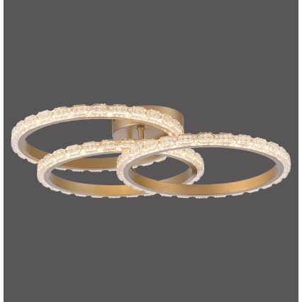 JUST LIGHT. 14734-60 - LED griestu gaismeklis GLITRA LED/37W/230V Ø 50 cm zeltains