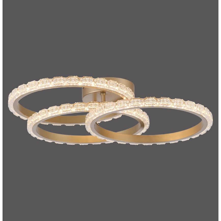 JUST LIGHT. 14734-60 - LED griestu gaismeklis GLITRA LED/37W/230V Ø 50 cm zeltains